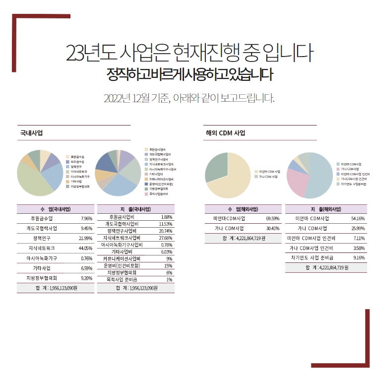 재정보고